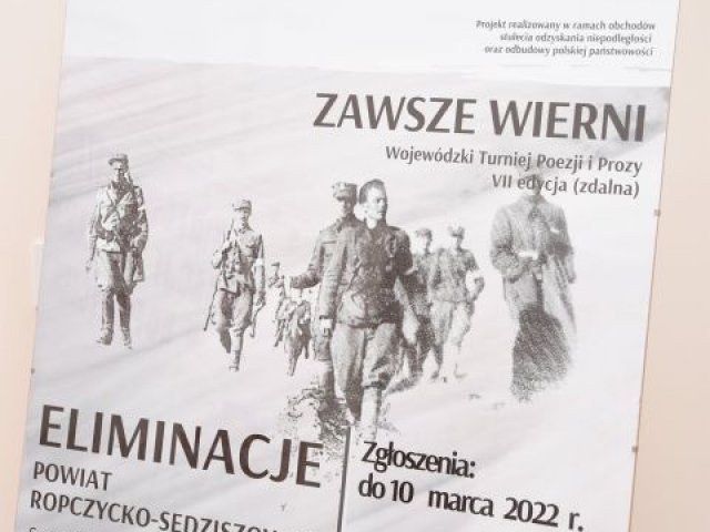 Powiatowe eliminacje Wojewódzkiego Turnieju Poezji i Prozy „Zawsze Wierni”