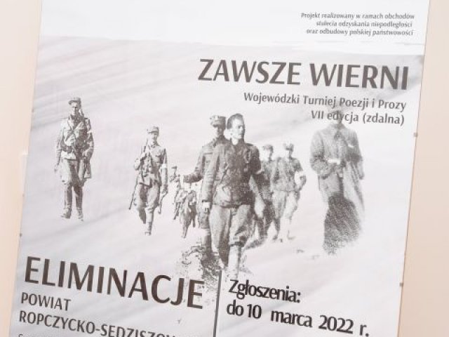 Powiatowe eliminacje Wojewódzkiego Turnieju Poezji i Prozy „Zawsze Wierni”