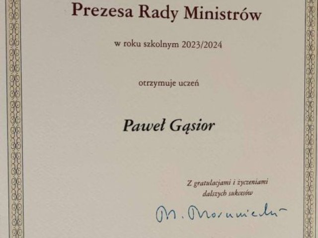 Stypendium Prezesa Rady Ministrów