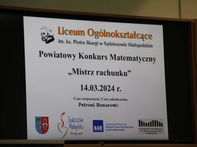 Powiatowy Konkurs Matematyczny „Mistrz rachunku” rozstrzygnięty!