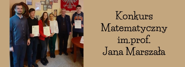 Konkurs Matematyczny im. prof. Jana Marszała