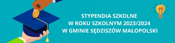 Stypendia szkolne w roku szkolnym 2023/2024 w Gminie Sędziszów Małopolski