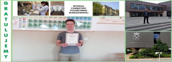 Kacper laureatem Olimpiady Wiedzy Chemicznej