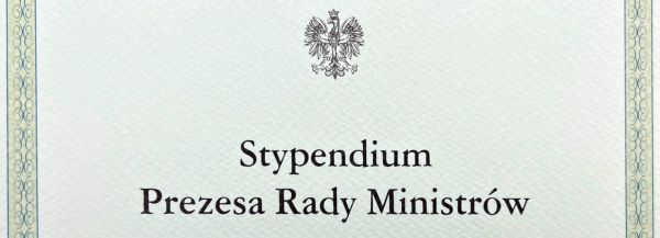 Stypendium Prezesa Rady Ministrów dla Aleksandry Sado